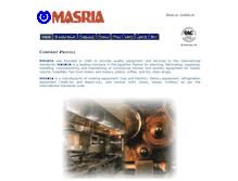 Tablet Screenshot of masria-group.com